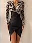 Women Long Sleeve Cocktail Dress