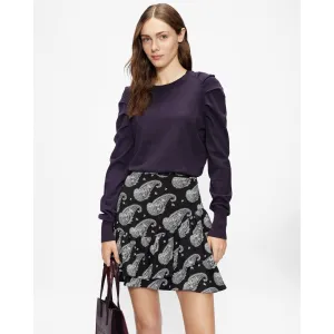 Women Wmk-Piyton-Pleat Detail Sweater - Purple