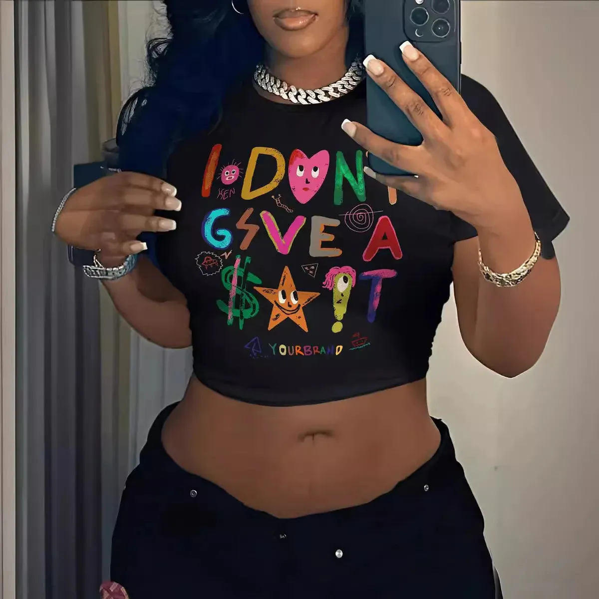 Women Y2K Cropped Tank Tops Tees