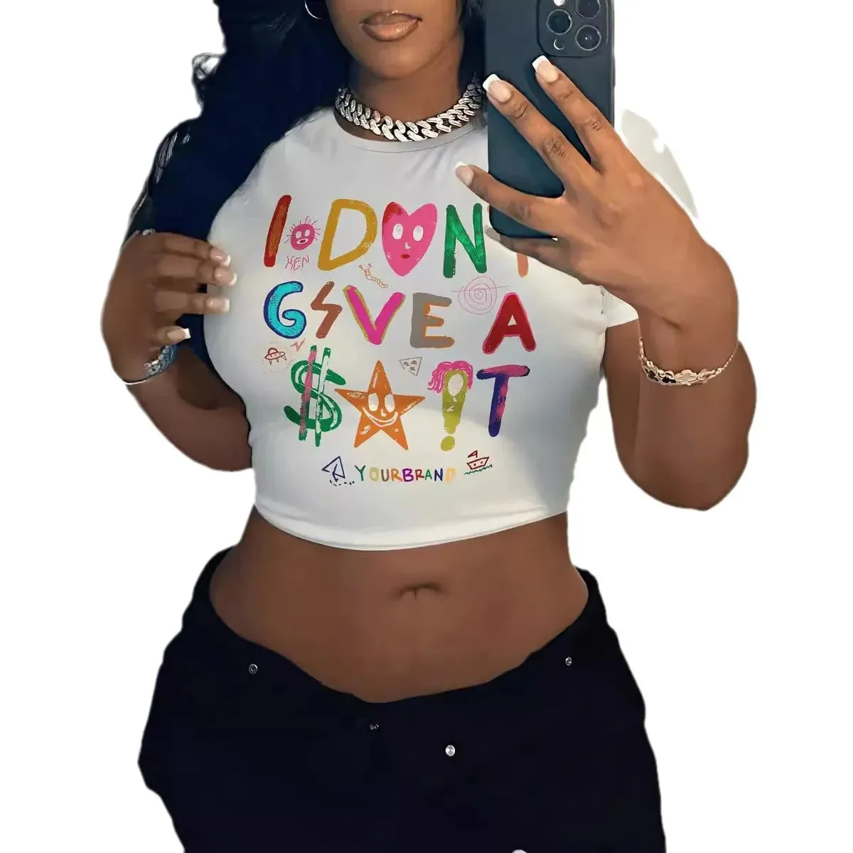 Women Y2K Cropped Tank Tops Tees