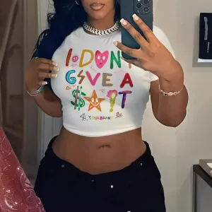 Women Y2K Cropped Tank Tops Tees