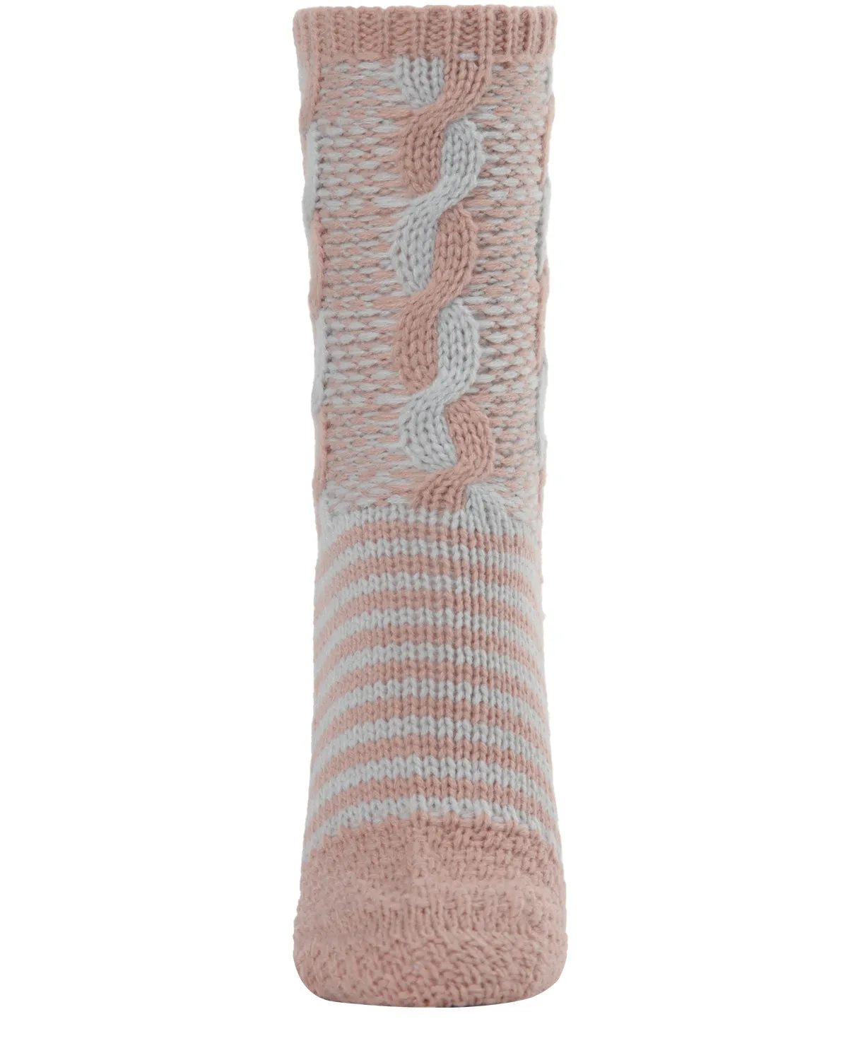 Women's Cable Twist Sweater Knit Soft Cozy Crew Socks