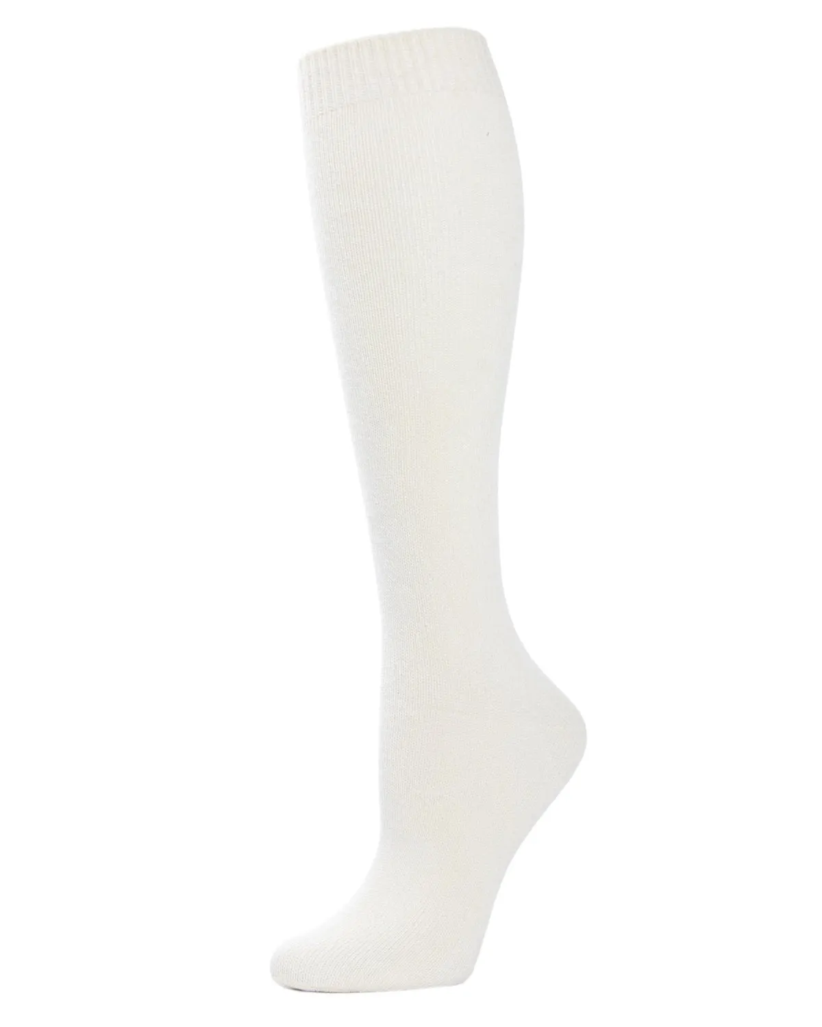 Women's Cotton Blend Solid Knit Knee High Socks