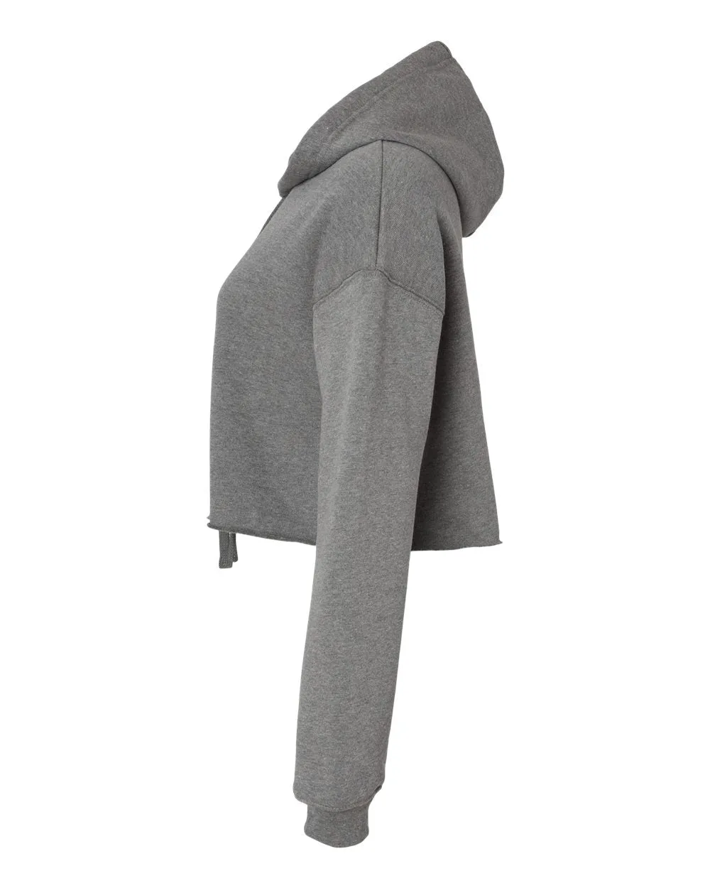 Women's Cropped Fleece Hoodie - Deep Heather