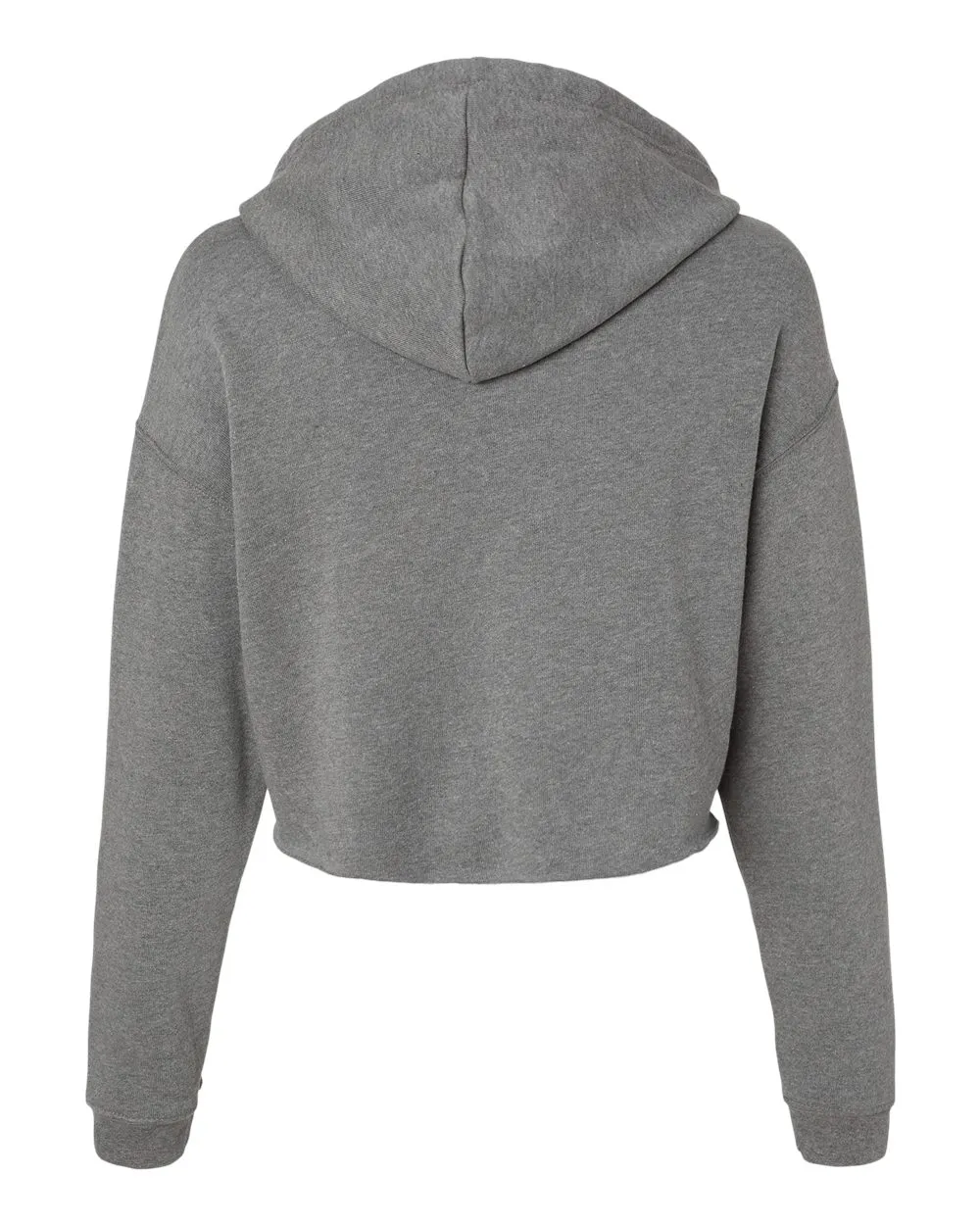 Women's Cropped Fleece Hoodie - Deep Heather