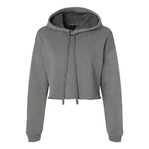 Women's Cropped Fleece Hoodie - Deep Heather