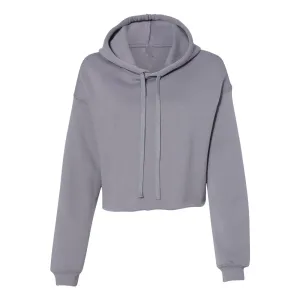 Women's Cropped Fleece Hoodie - Storm