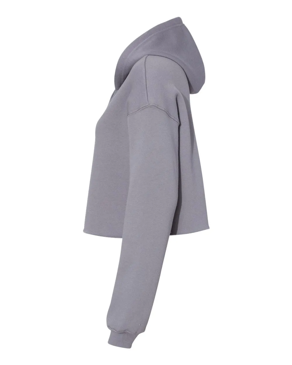 Women's Cropped Fleece Hoodie - Storm