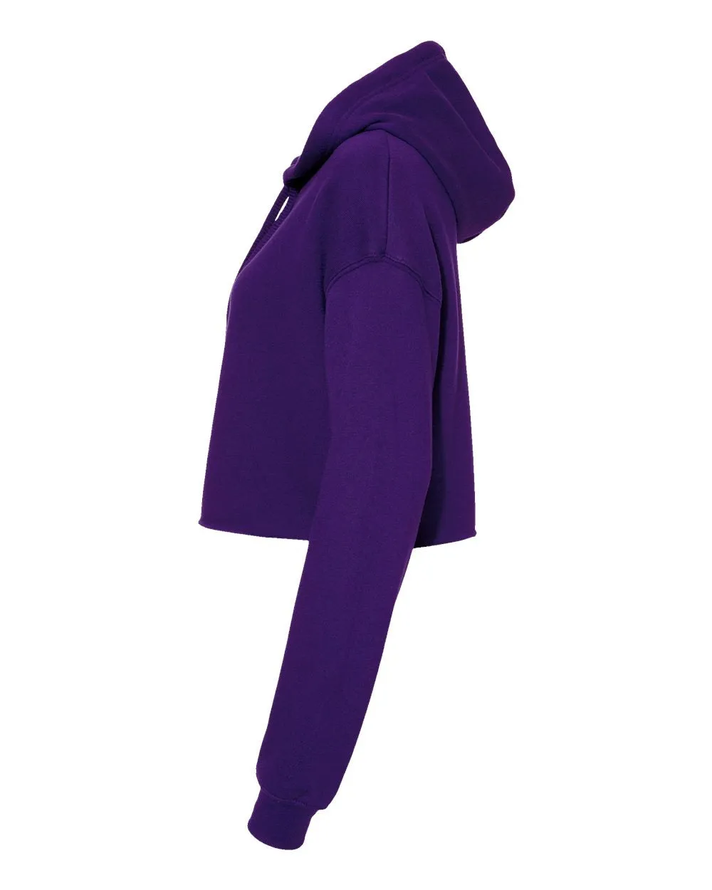 Women's Cropped Fleece Hoodie - Team Purple