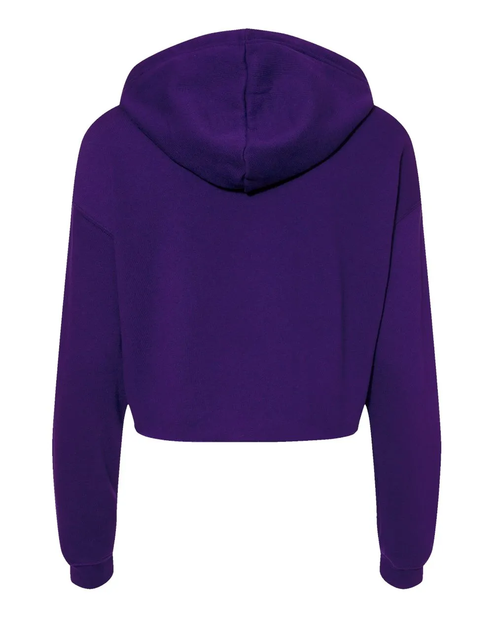 Women's Cropped Fleece Hoodie - Team Purple