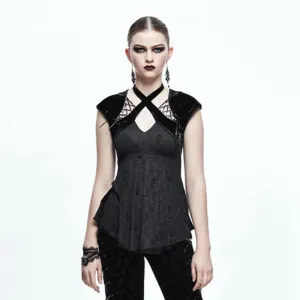 Women's Crossover Straps Empireline T-shirt
