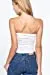 Womens-Drawstring Side Ruched Detail Tube Top