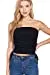 Womens-Drawstring Side Ruched Detail Tube Top