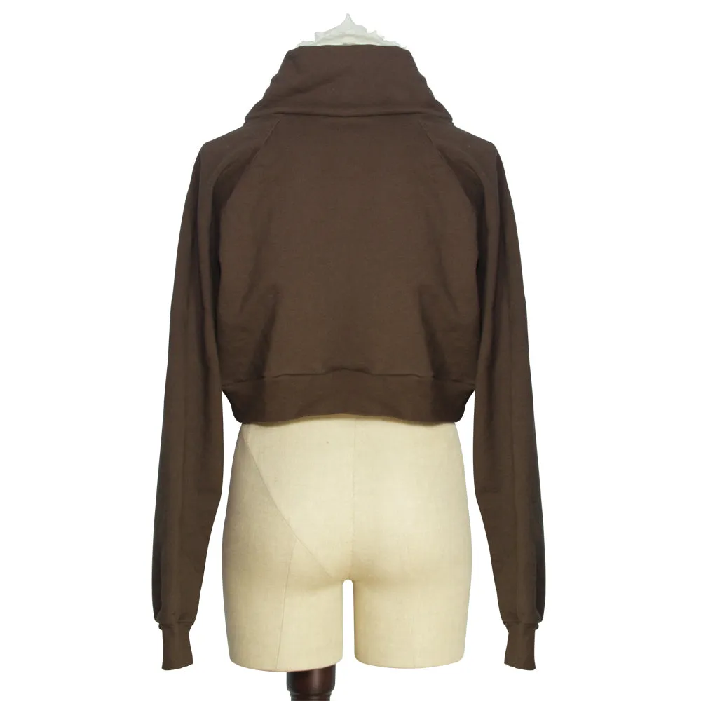 Women's Funnel Neck Crop Top | Made to Order