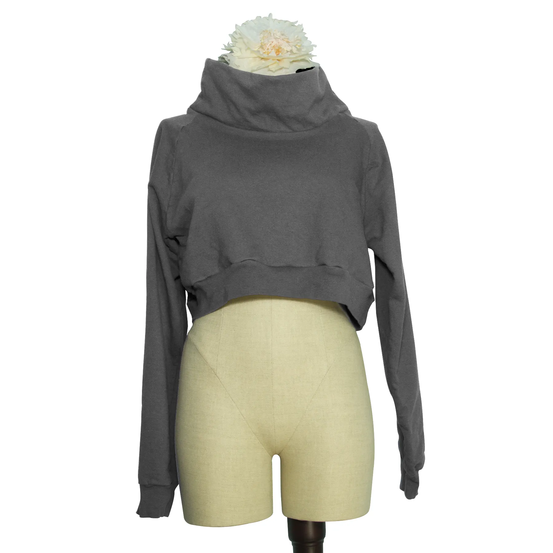 Women's Funnel Neck Crop Top | Made to Order