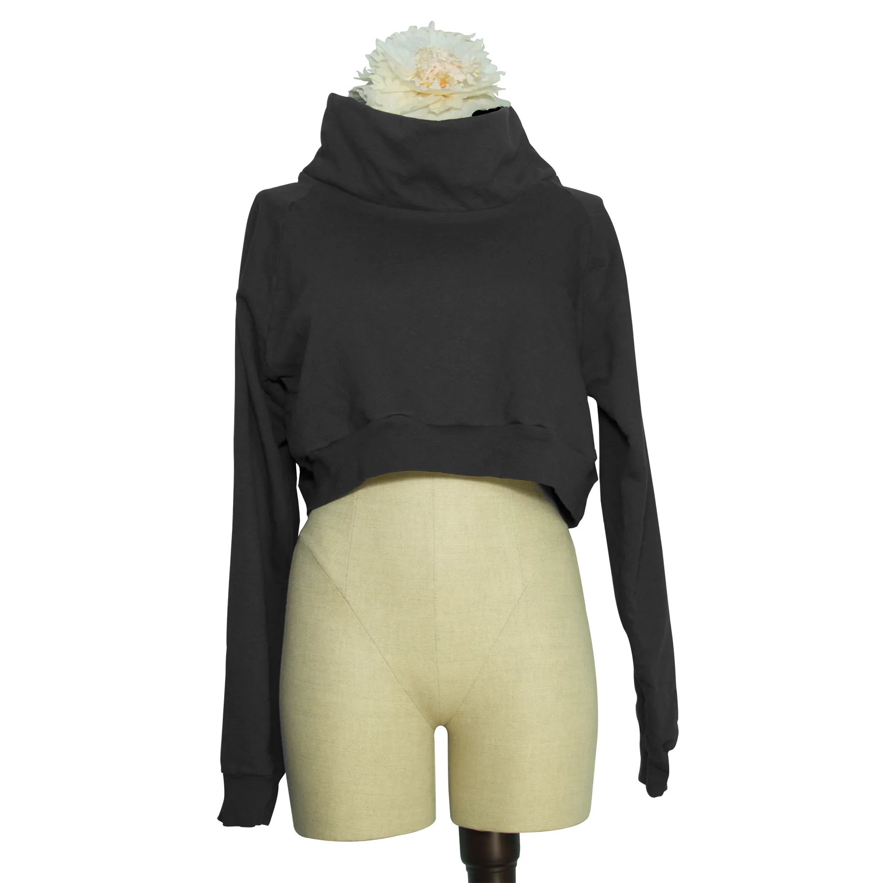 Women's Funnel Neck Crop Top | Made to Order