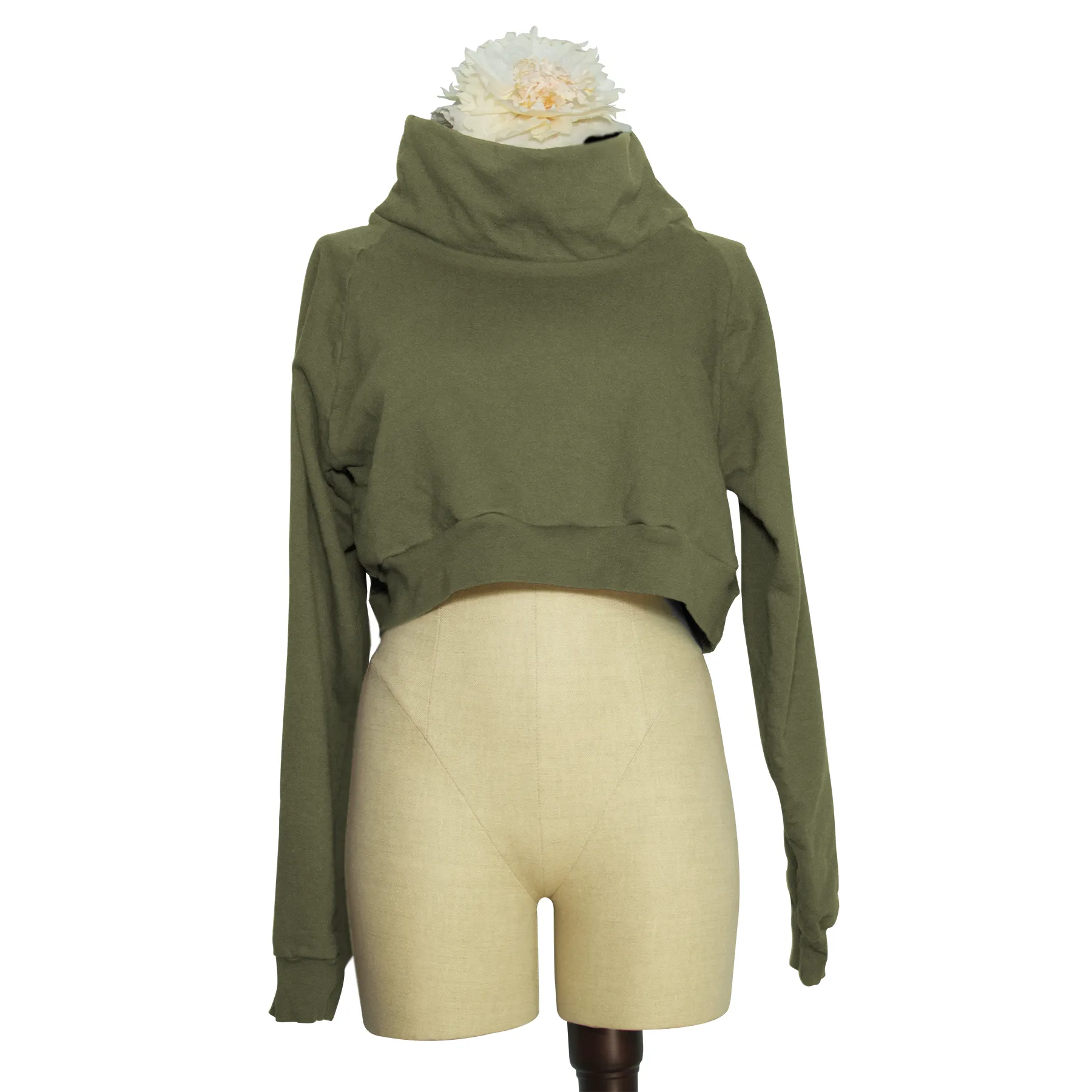 Women's Funnel Neck Crop Top | Made to Order
