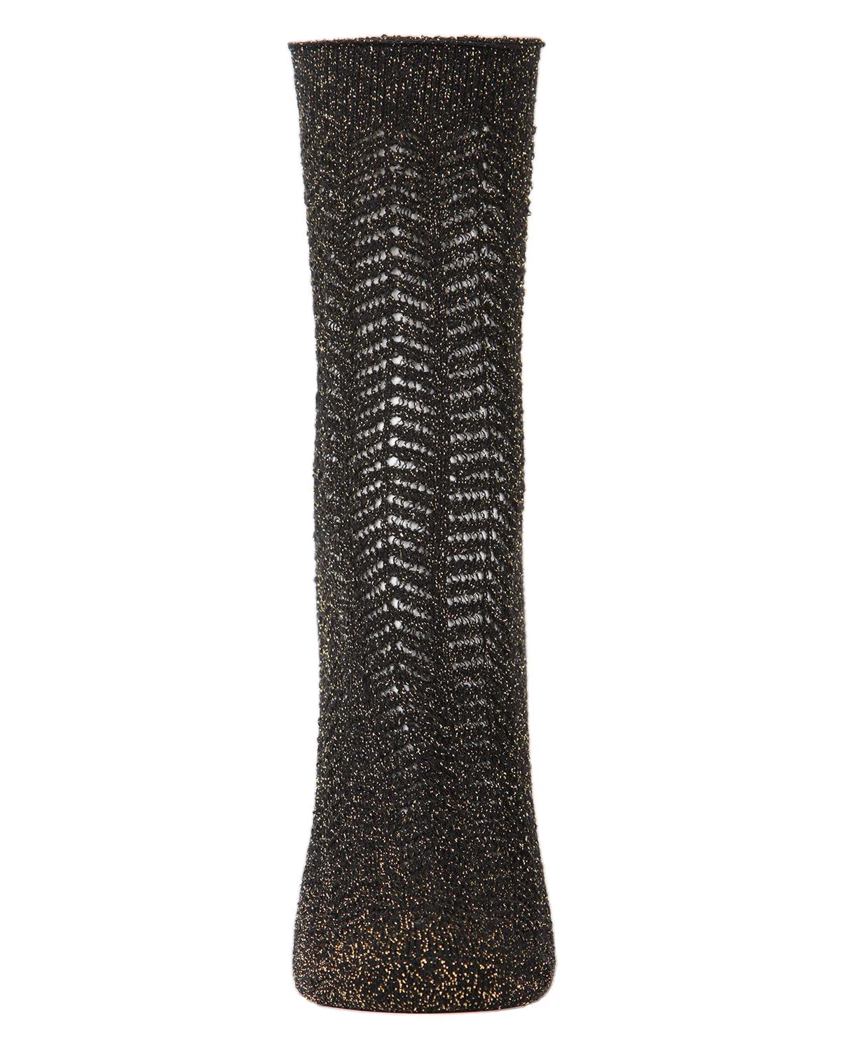 Women's Metallic Ivy Pointelle Cotton Blend Anklet Sock