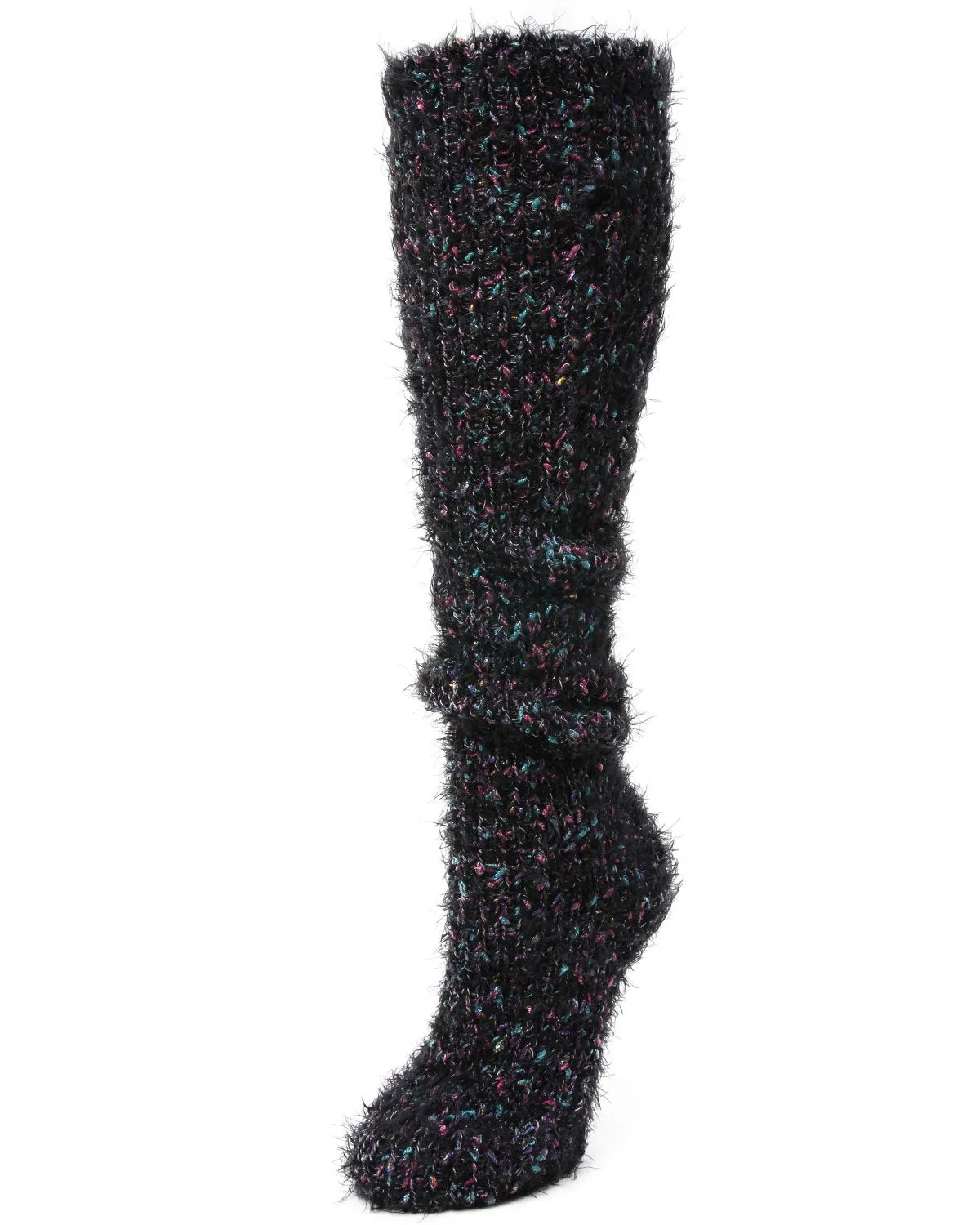 Women's Metallic Snowlight Slouch Multicolor Knit Sock