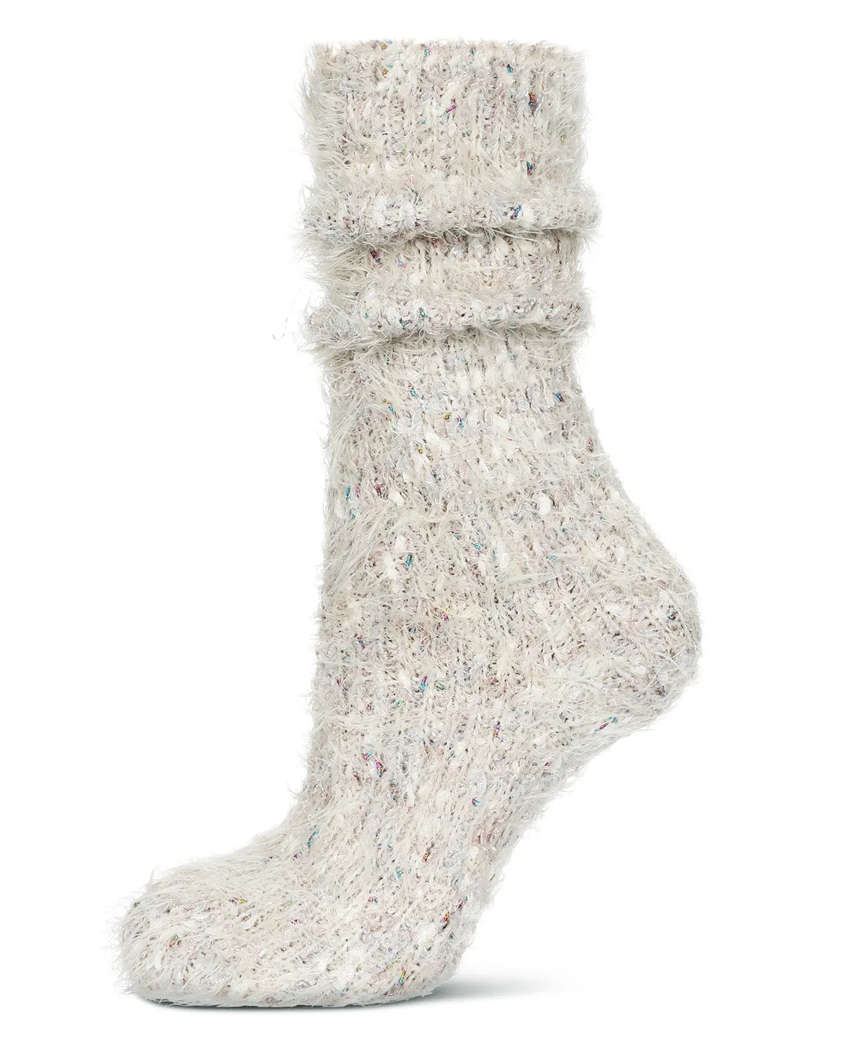 Women's Metallic Snowlight Slouch Multicolor Knit Sock