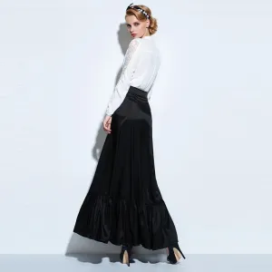 Women's Mid-Calf Long Vintage Gothic Skirt