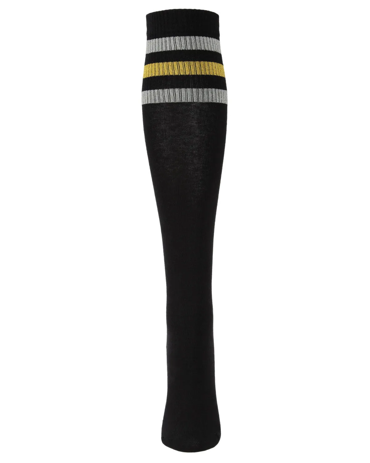 Women's Mod Stripe Knee High Glitter Tube Socks