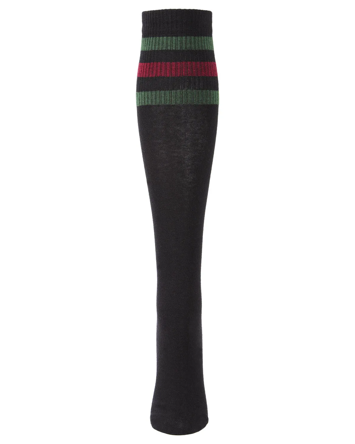 Women's Mod Stripe Knee High Glitter Tube Socks