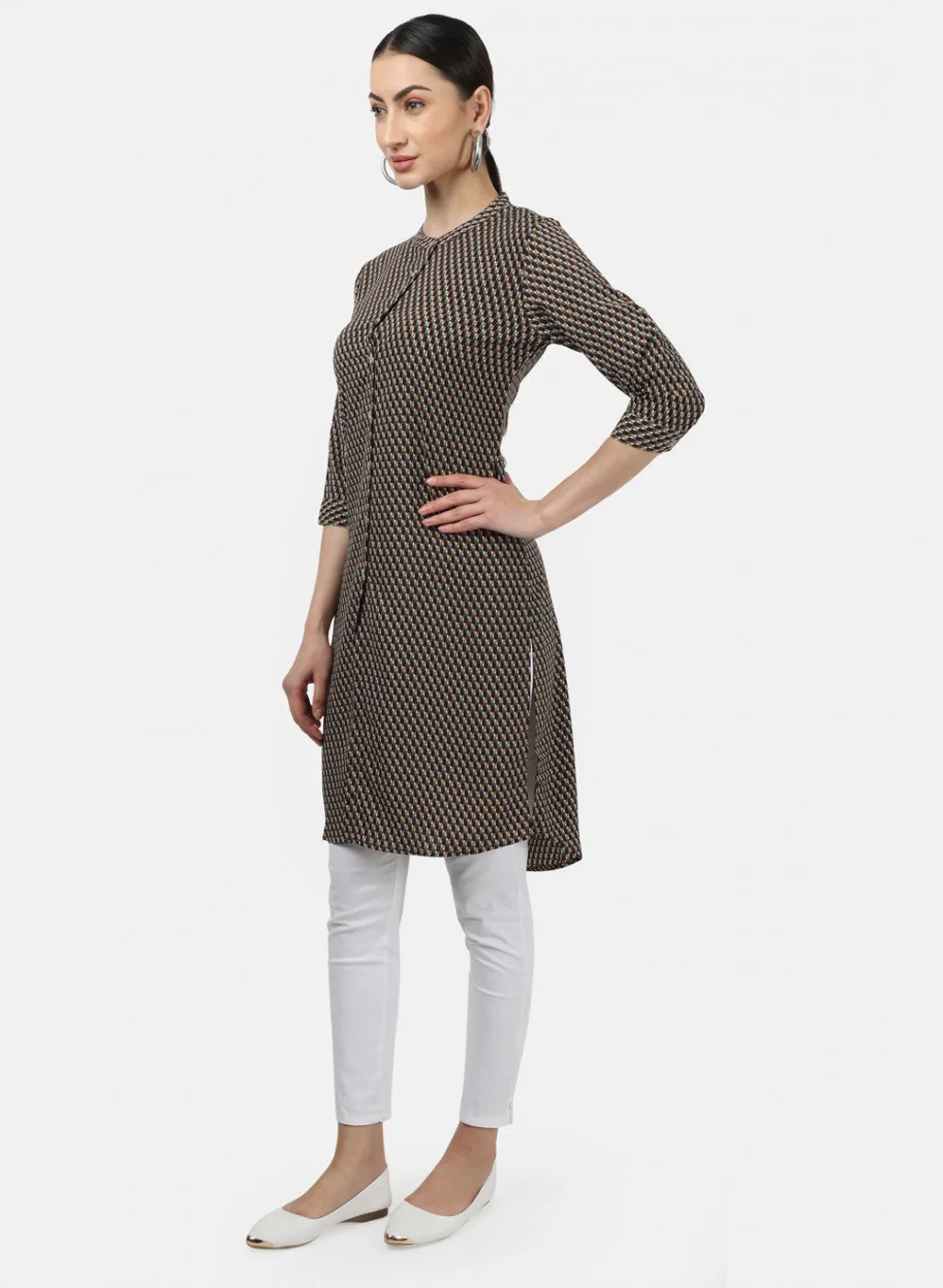 Womens Multi Color Printed Tunic