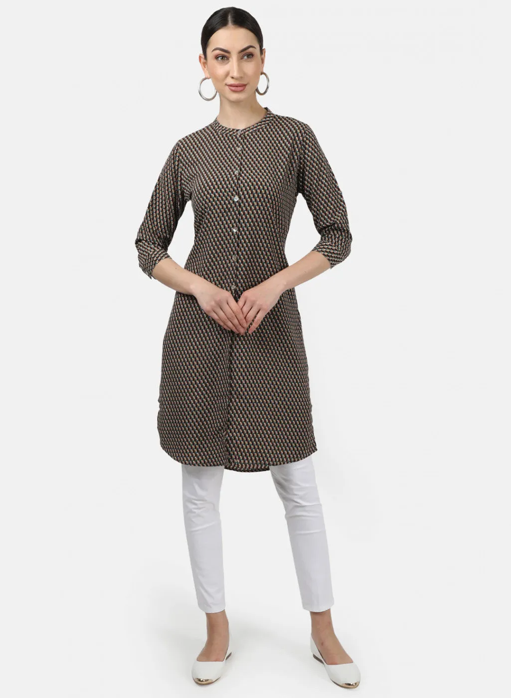 Womens Multi Color Printed Tunic