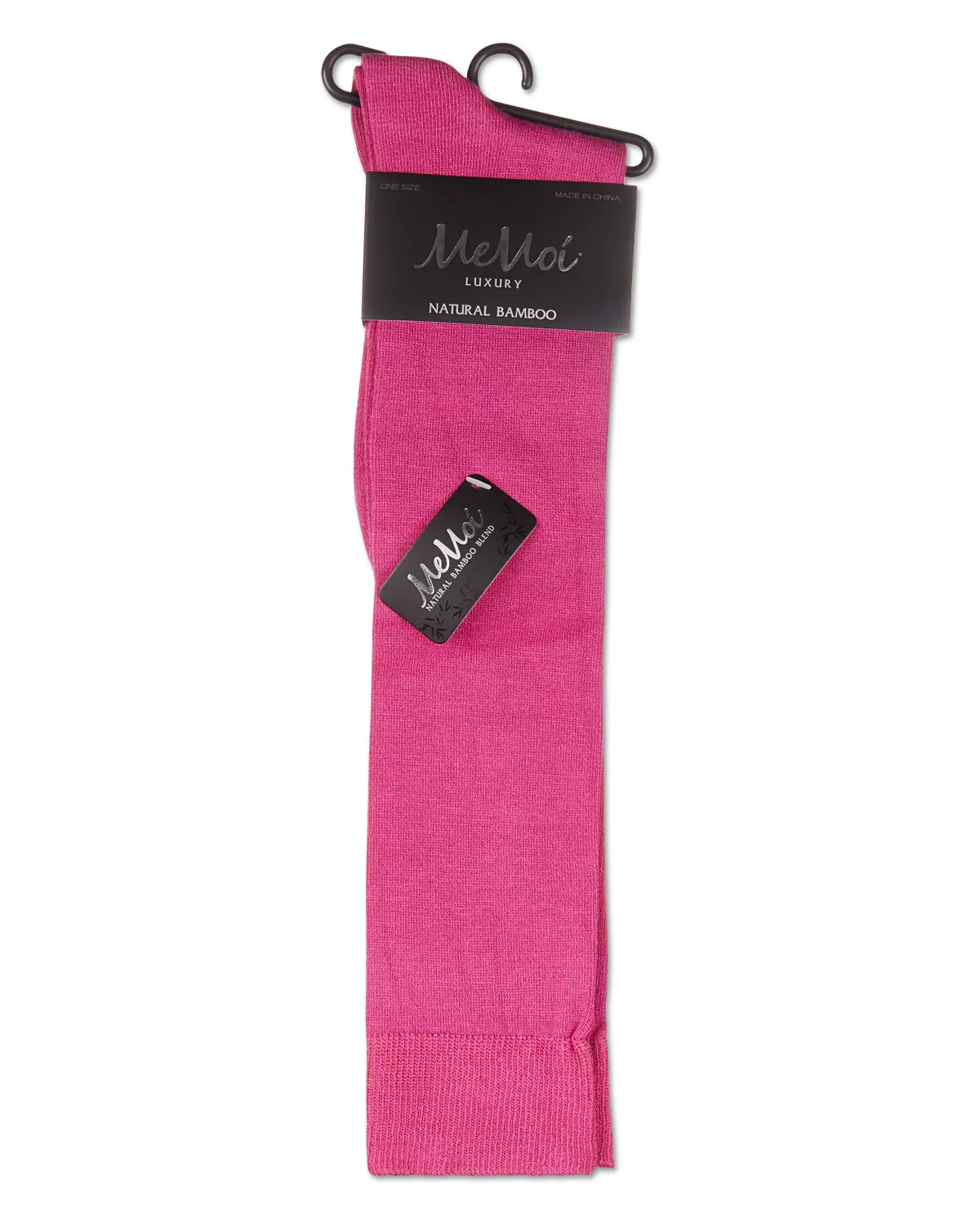 Women's Natural Bamboo Blend Solid Knit Knee High Socks