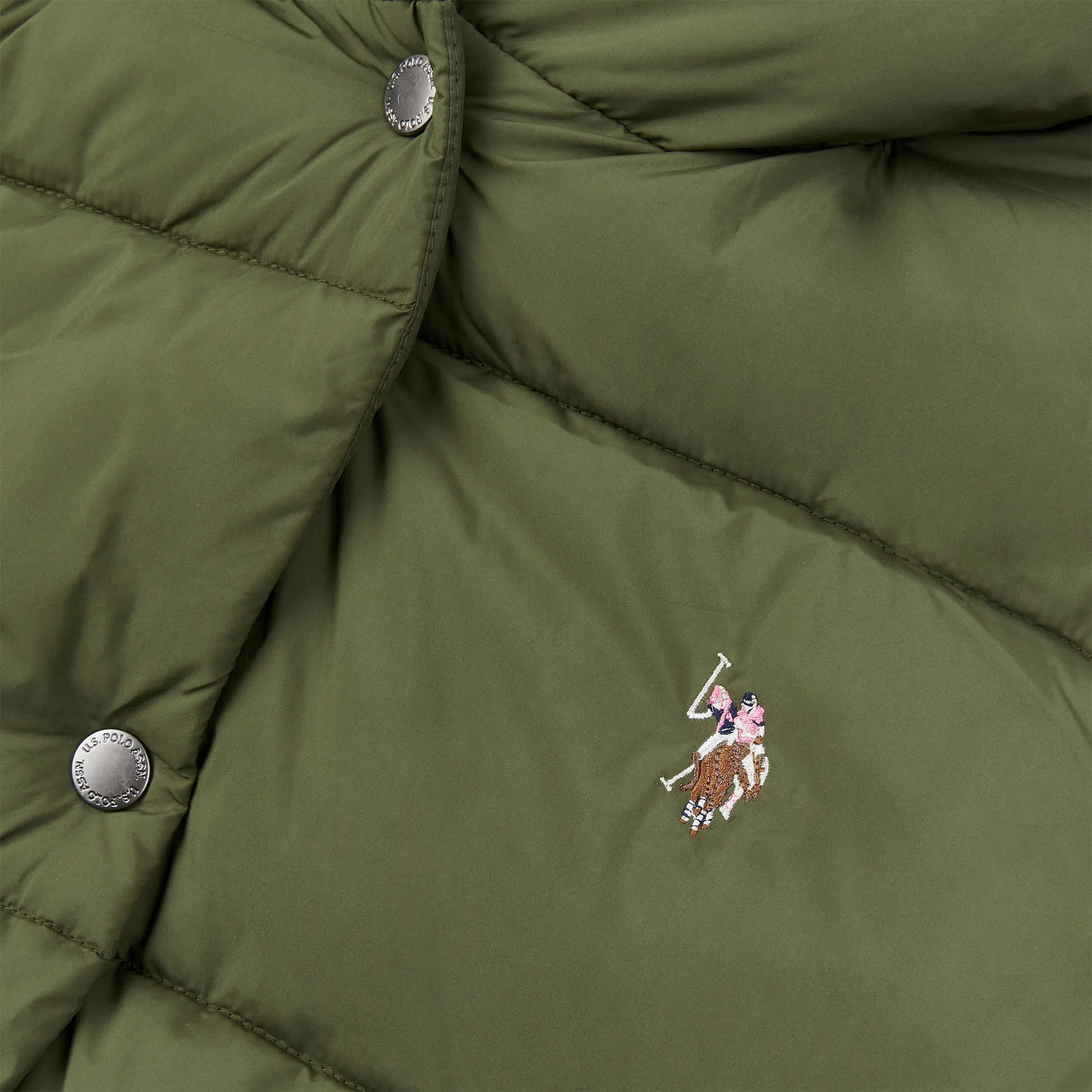 Womens Padded Gilet in Olive Night