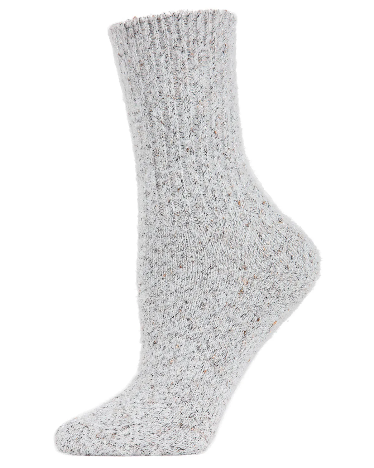 Women's Pretty Plush Glitter Crew Socks