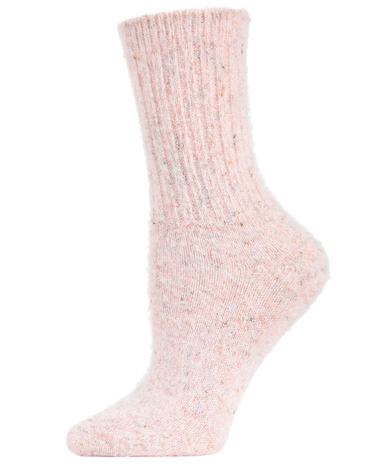 Women's Pretty Plush Glitter Crew Socks