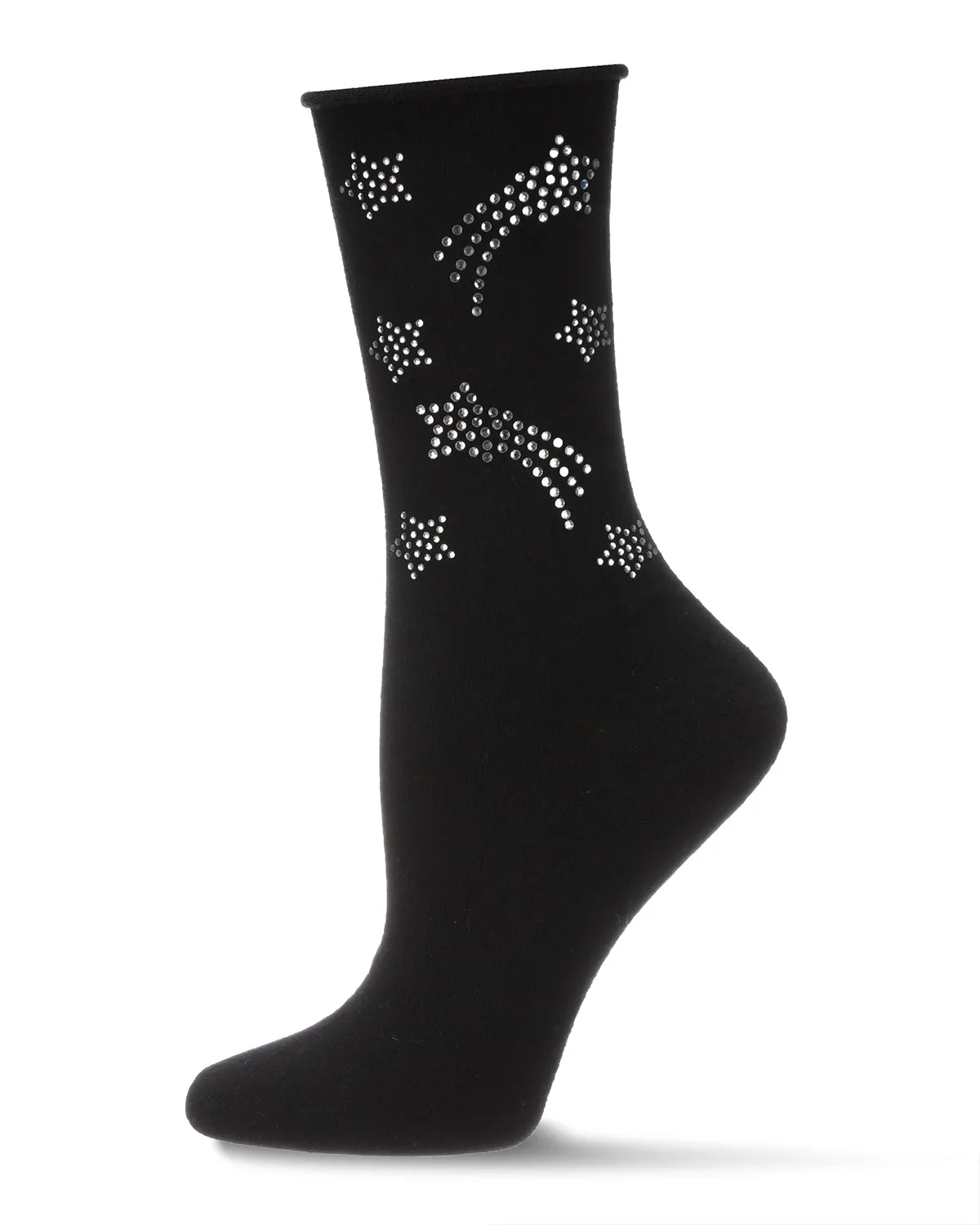 Women's Shooting Star Fashion Cotton Blend Crew Sock