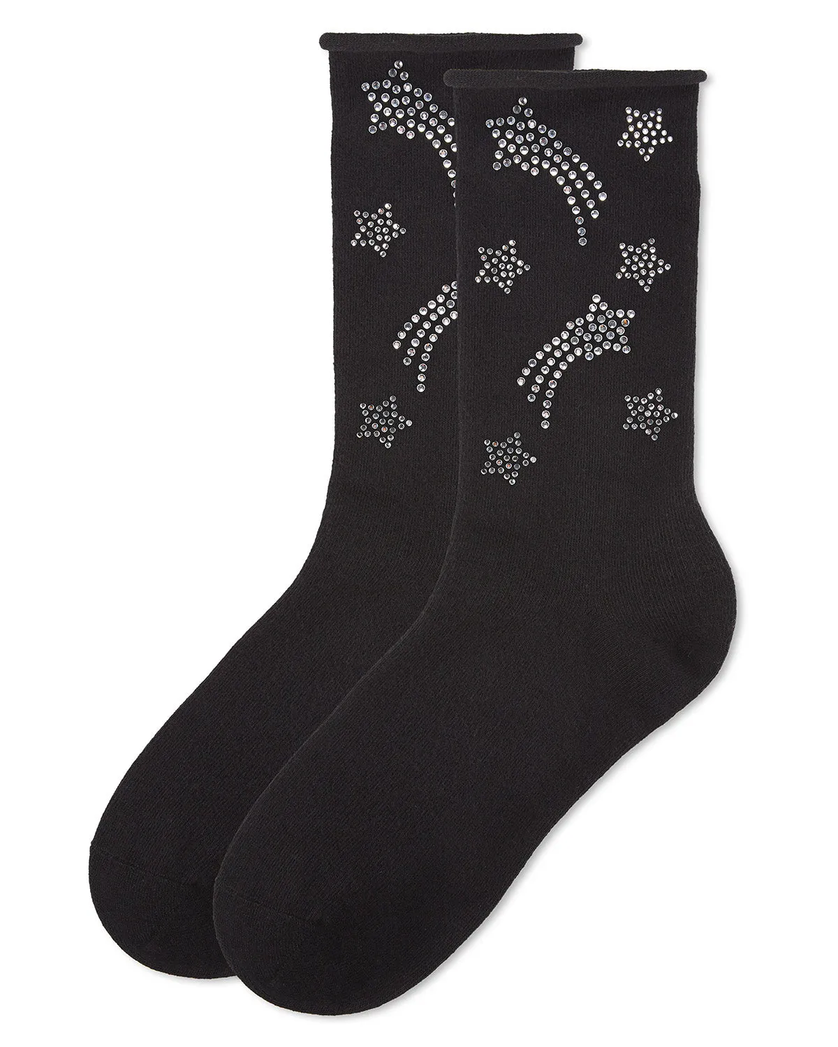 Women's Shooting Star Fashion Cotton Blend Crew Sock