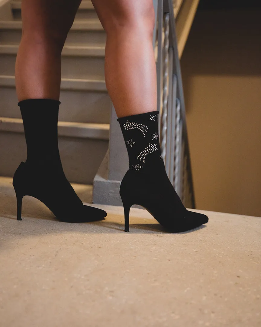 Women's Shooting Star Fashion Cotton Blend Crew Sock