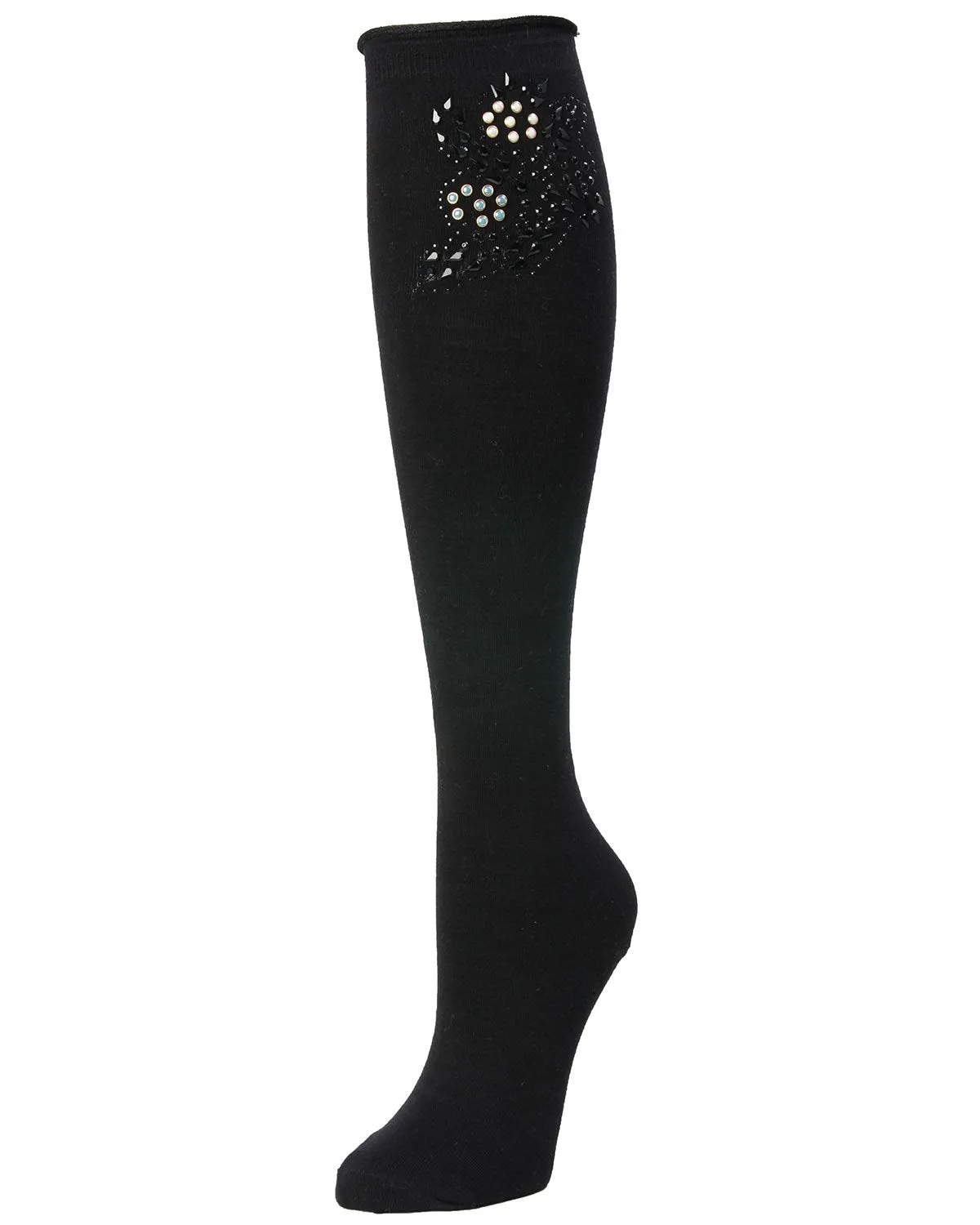 Women's Sweet Dazzle Cotton Blend Knee High Socks