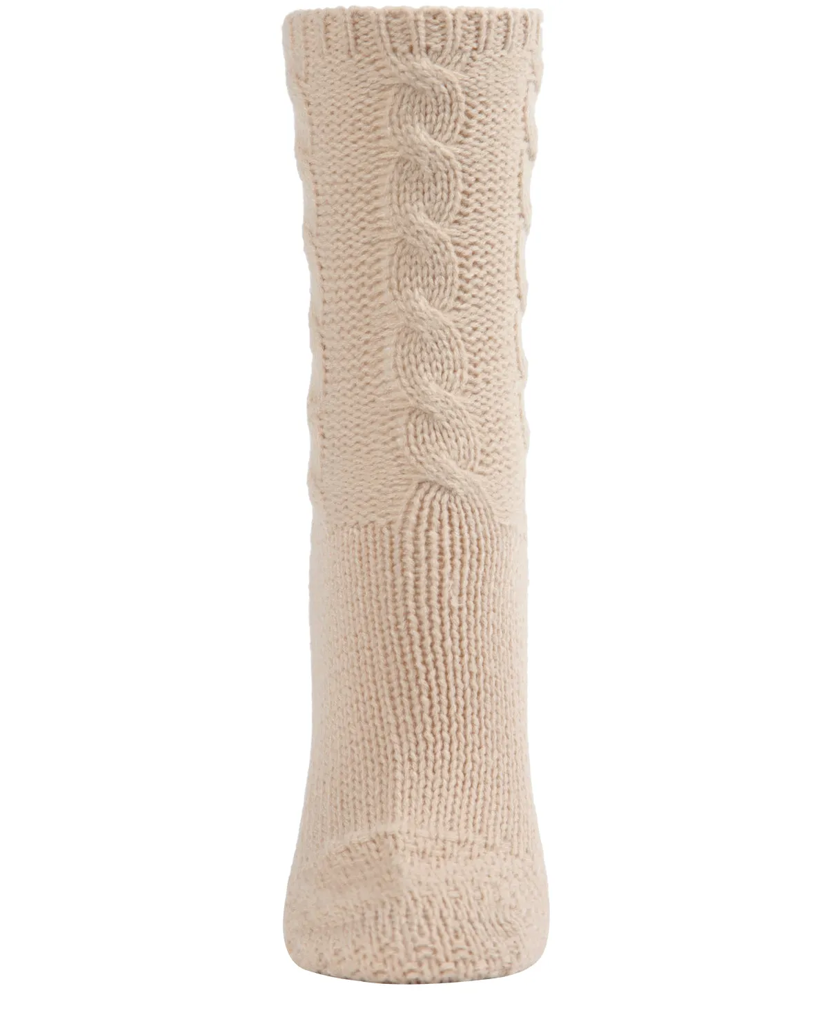 Women's Thick Cable Sweater Knit Cozy Soft Crew Socks