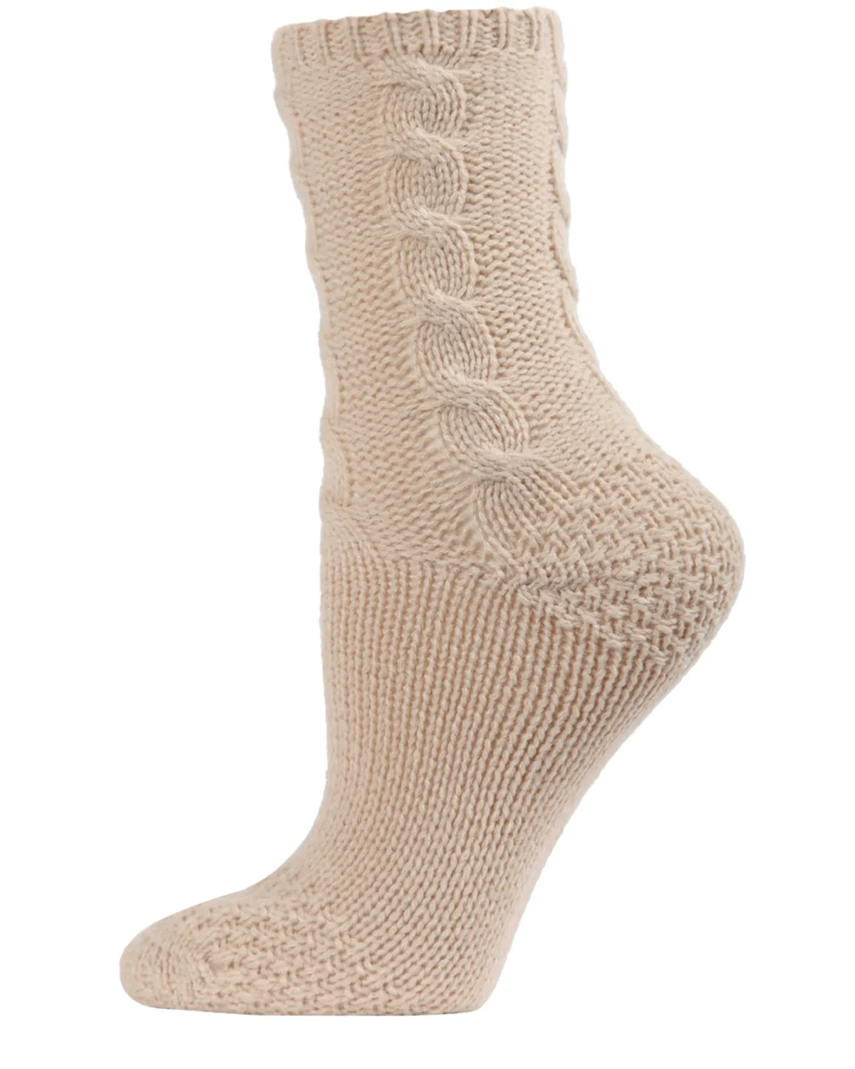 Women's Thick Cable Sweater Knit Cozy Soft Crew Socks