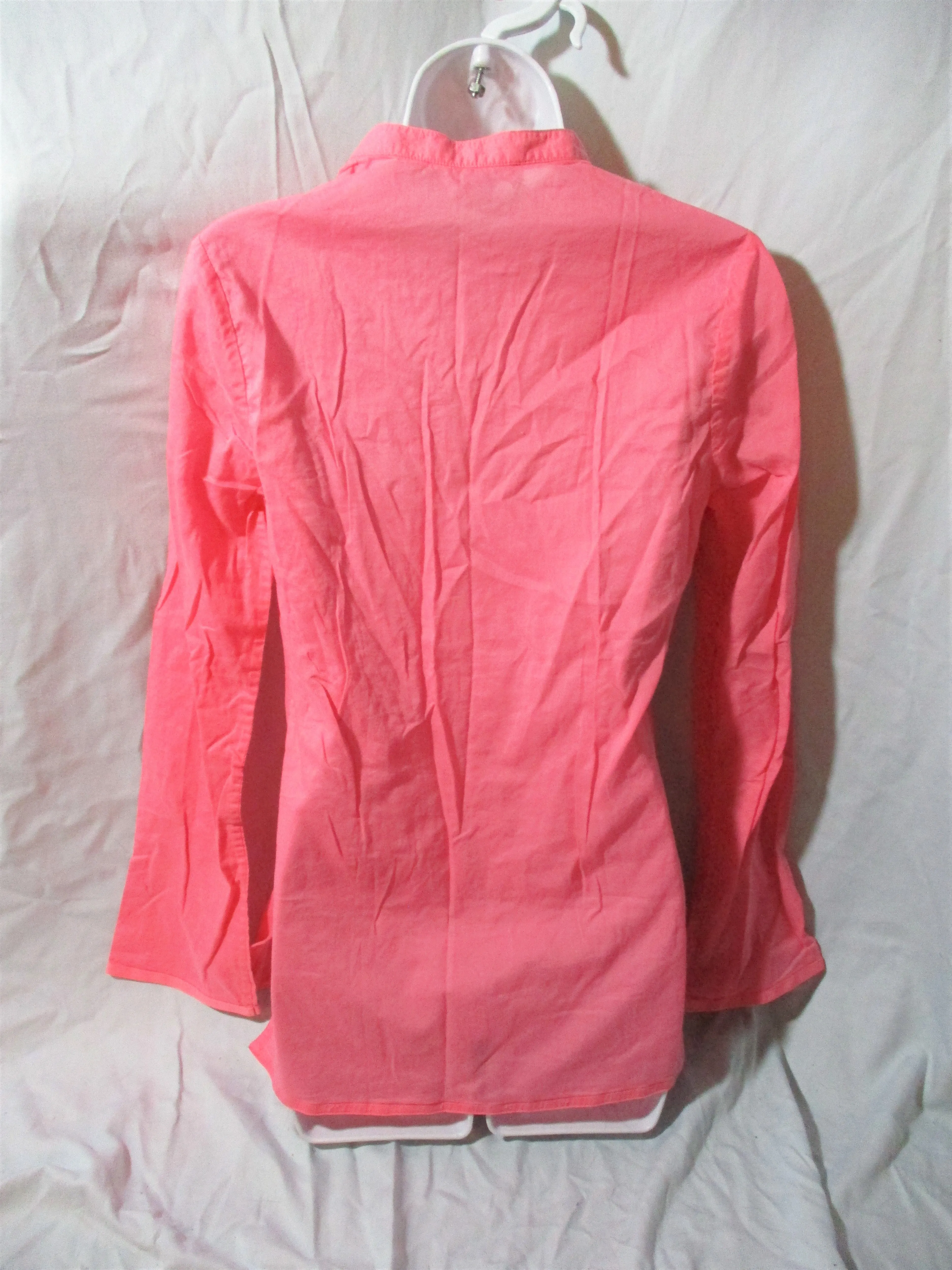 Womens VINEYARD VINES Blouse Top Shirt Pleated Tunic S PINK Preppie
