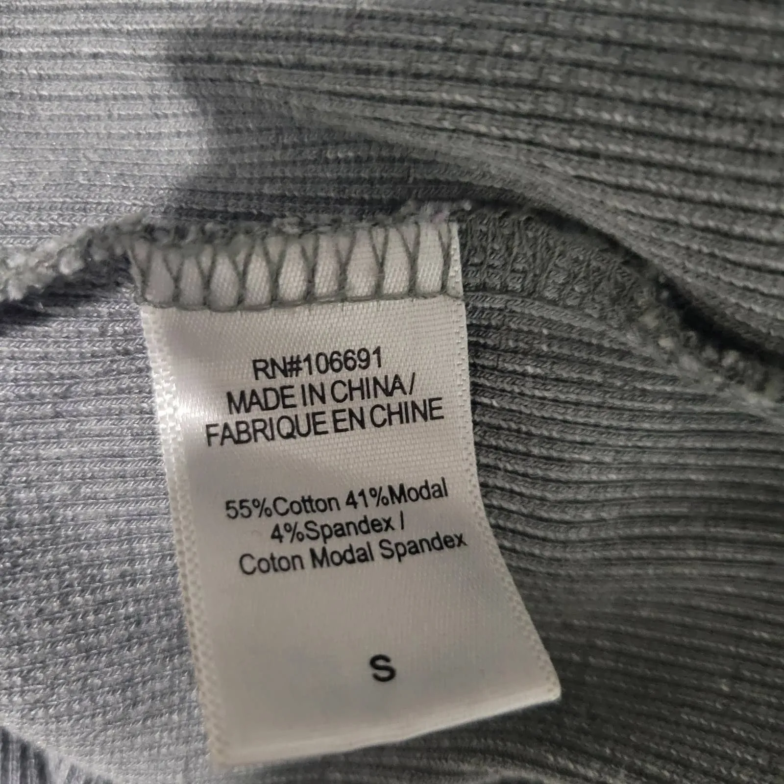 Young Fabulous Broke Dax Midi Dress Grey Ribbed Column Bodycon Slim Size Small