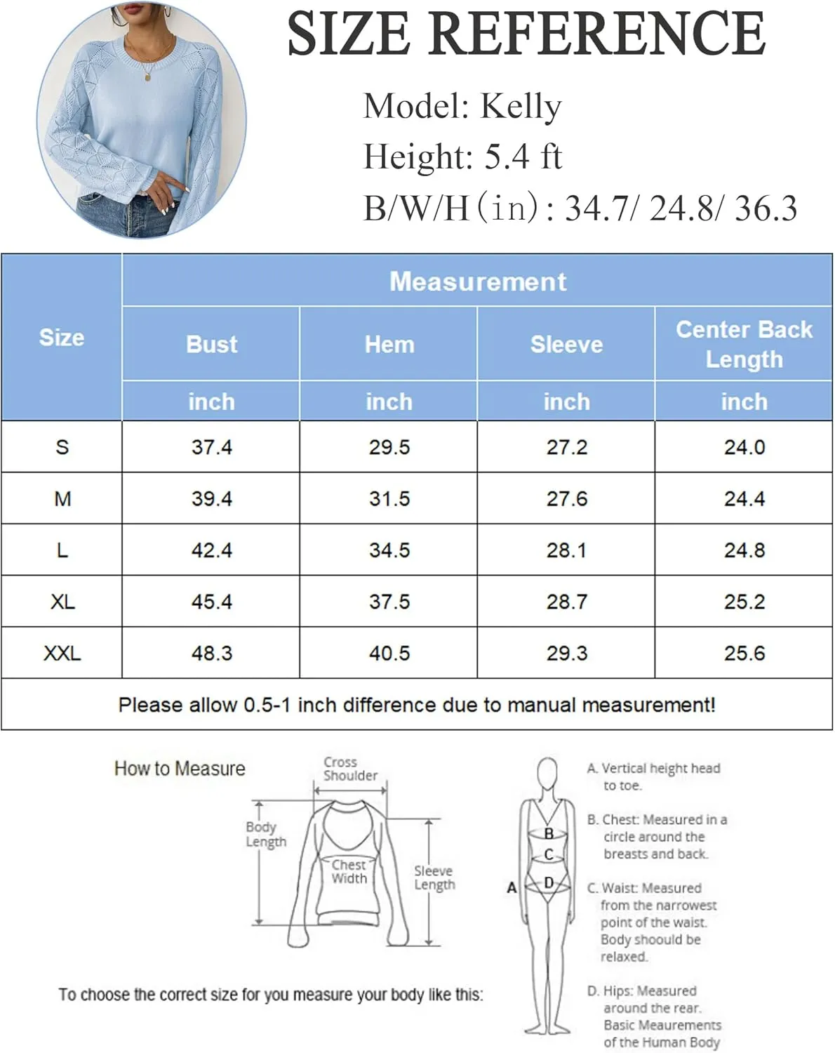 Zeagoo Womens Sweaters 2024 Long Sleeve Crew Neck Lightweight Pullover Knitted Fall Fashion Tops