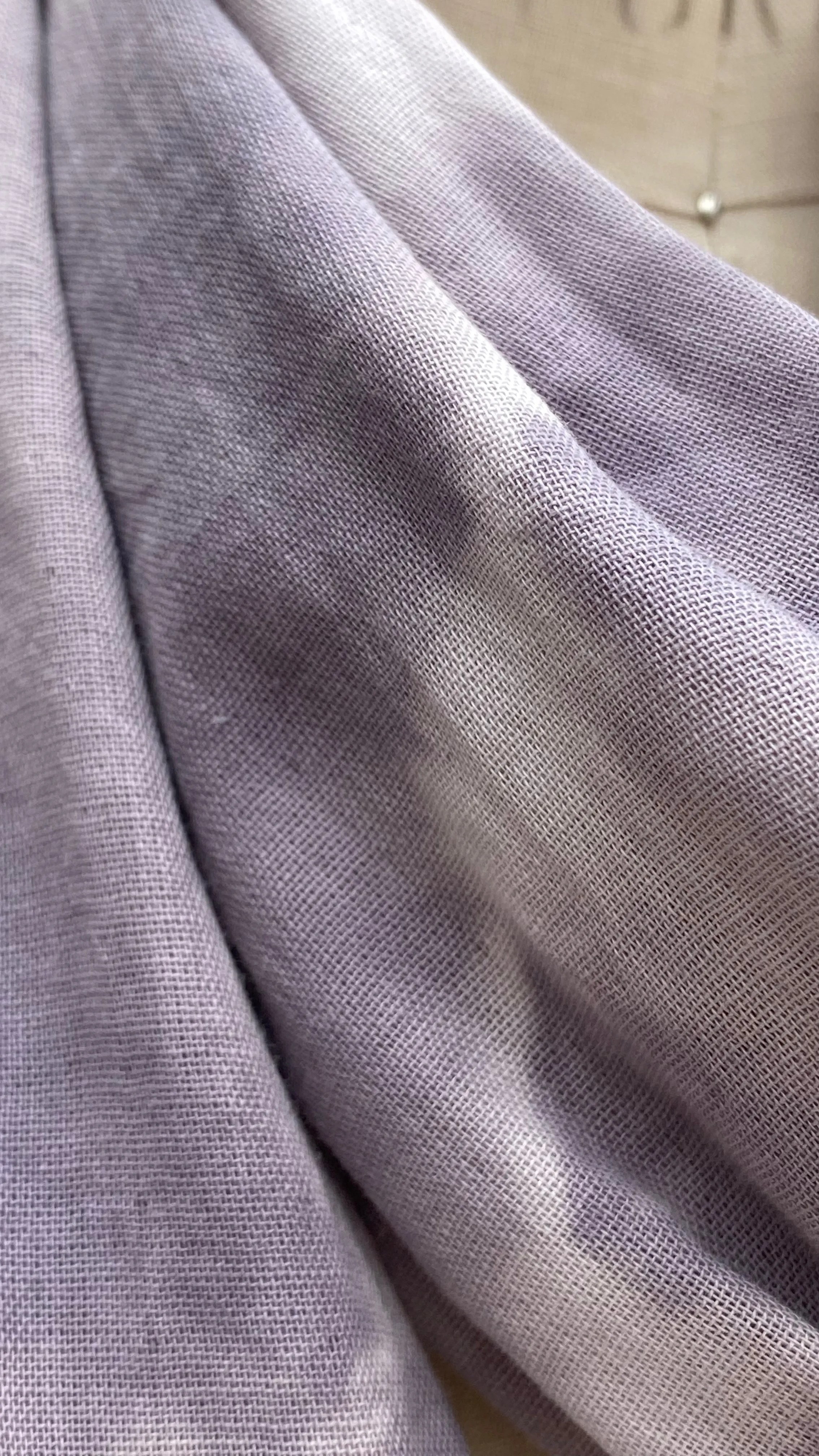 Zero Waste Organic Cotton Double Gauze Scarf in Lavender Chevron