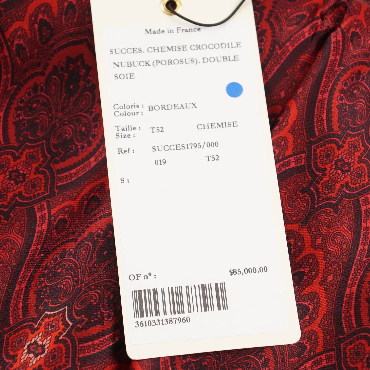Zilli Matte Nubuck Crocodile Leather Jacket