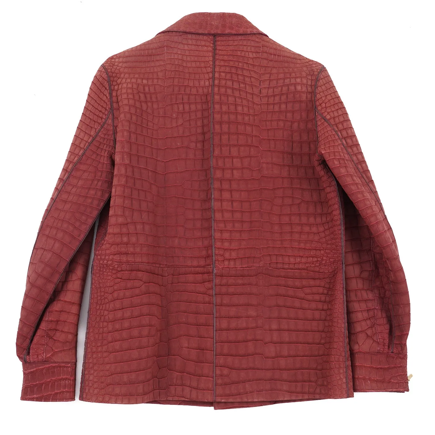 Zilli Matte Nubuck Crocodile Leather Jacket