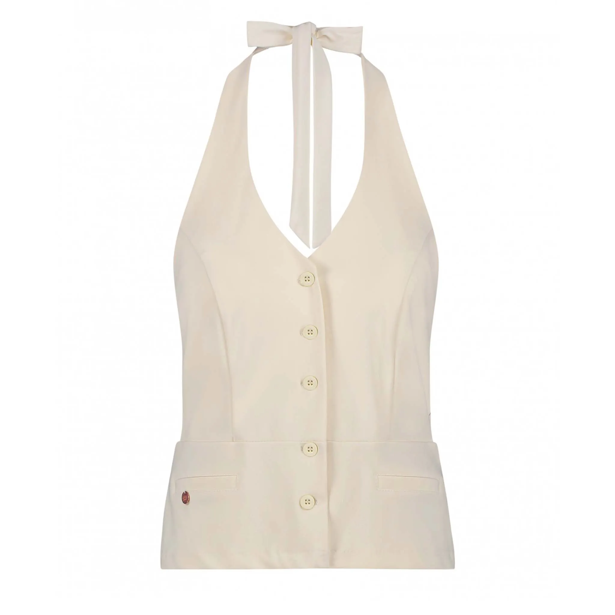 Zip73 Gilet Creme