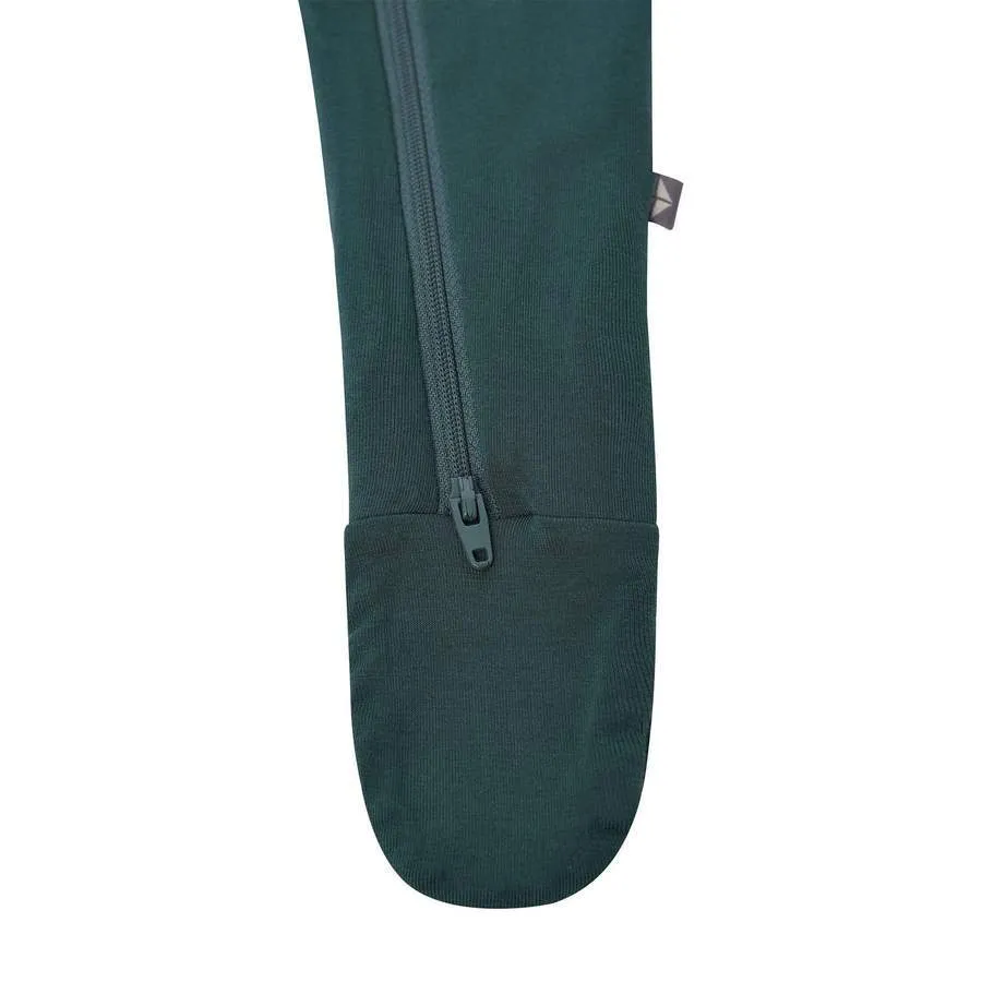 Zippered Footie in Emerald