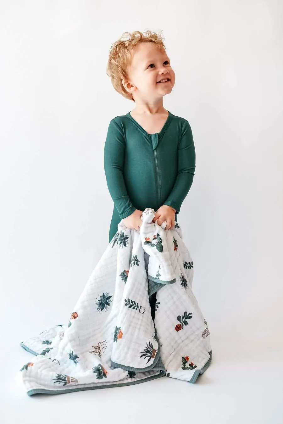 Zippered Footie in Emerald